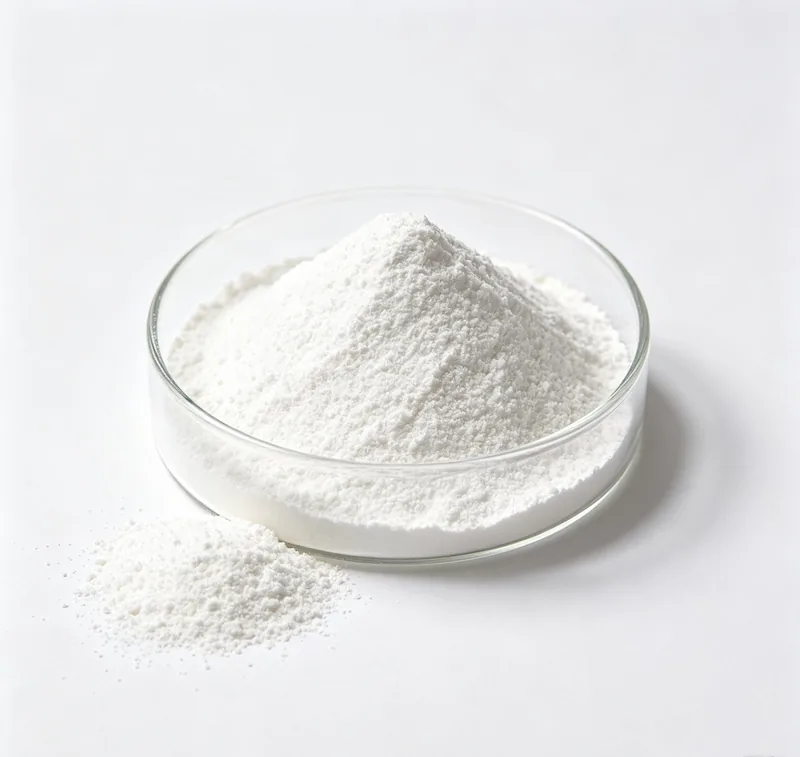 Chemical powder processed by pin mill