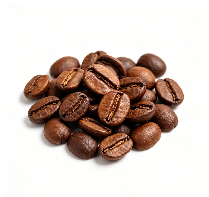 Coffee powder processed by pin mill