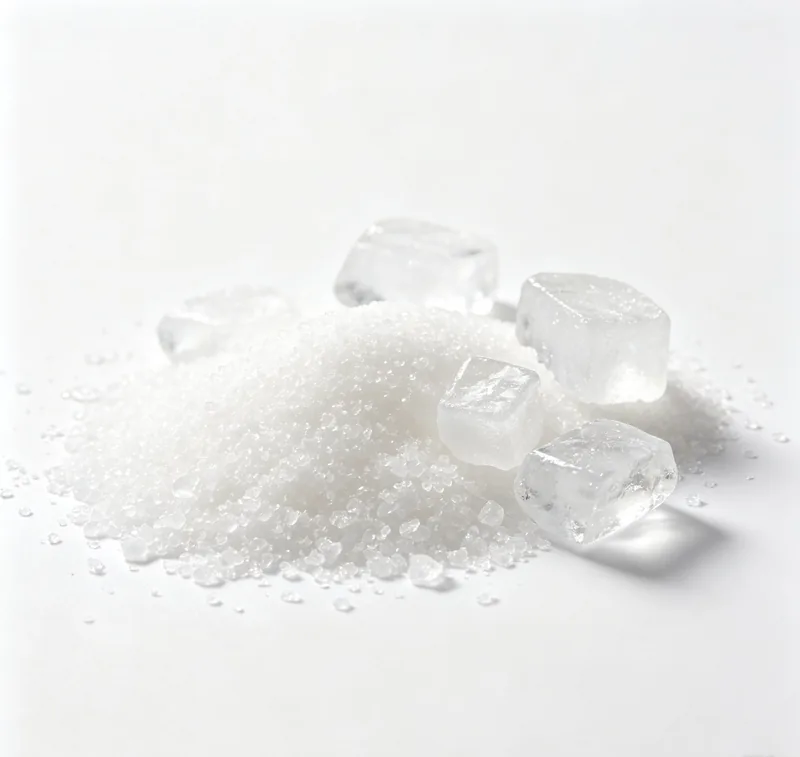 Sugar powder processed by pin mill