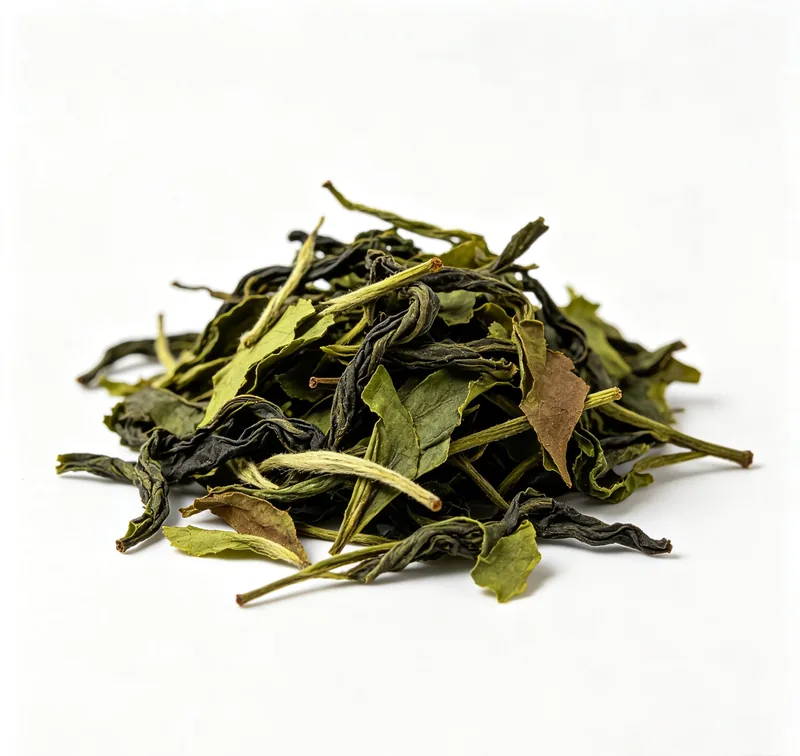 Tea powder processed by pin mill