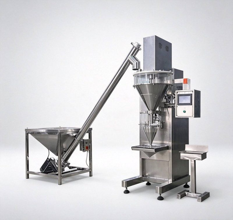 Automatic Powder Packing Machine Automatic powder packing machine front view