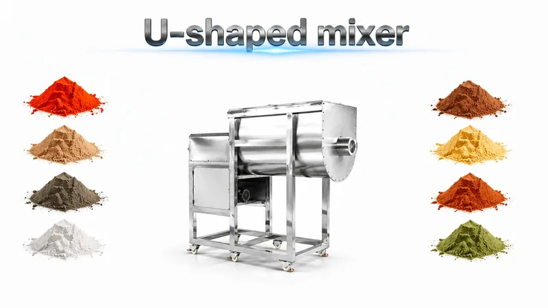 U-Shape Powder Mixer Working Demo